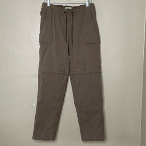 LAKE & TRAIL Drawstring Convertible Zip Off Cargo Camping Hiking Pants Medium